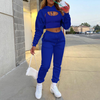 Lady Tracksuit Sweatshirt Pants Sets Sport Wear Suit MALSOOA