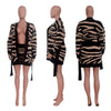 Knitted Leopard Sweater Shorts Set MALSOOA