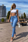 High-Waisted Ripped Jeans MALSOOA