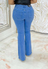 Button-Front Flare Jeans MALSOOA