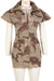 Lapel Camouflage Sheath Dress MALSOOA