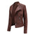 Short slim leather jacket MALSOOA