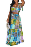 Plaid Crop Top & Skirt Set MALSOOA