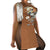 Printed Tassel Split Sleeveless Dresses MALSOOA