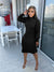 Turtleneck Ruffle Hand Knit Dress MALSOOA