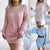 Knitted Hollow Out Long Sleeve Dress MALSOOA