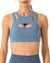 Hollow Sport Bra Fitness Yoga Top Vest-Grey blue MALSOOA