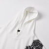 Irregular Laced Hoodie MALSOOA