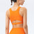 Hollow Sport Bra Fitness Yoga Top Vest-Orange MALSOOA