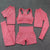 Seamless Yoga Sets Sports 5 pieces Suit-Red MALSOOA
