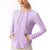 Zipped shirt hoodie-Purple MALSOOA