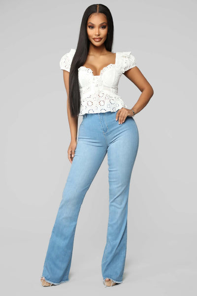 Stretch Flare Jeans MALSOOA