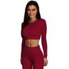 Ribbed Seamless Workout Set Yoga Activewear Set MALSOOA