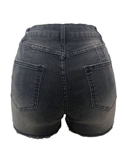 Fashion Scratched Shorts Jeans MALSOOA