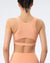 Hollow Sport Bra Fitness Yoga Top Vest-Pink orange MALSOOA