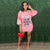 Sequin T Shirt Print Dress MALSOOA