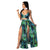 Camisole print big swing skirt two-piece beach skirt suit MALSOOA