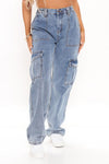 Relaxed Cargo Jeans MALSOOA