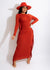 Solid color Tassel Long Dresses MALSOOA