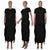 Solid Short Sleeve Tassel Long Dresses MALSOOA