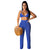 Ladies Fashion Knit Mesh Perspective Two Piece Suit MALSOOA