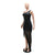 Sequin Side Slit Fringe Maxi Dress MALSOOA