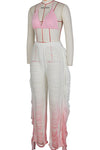 Beach Fringe Knit Pants Lounge Set MALSOOA