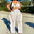 Knitted Hollow out see-through Fringe Two Piece Set MALSOOA