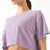 T-Shirt Short Sleeve Modal Loose Gym Sport Yoga Top-Purple MALSOOA